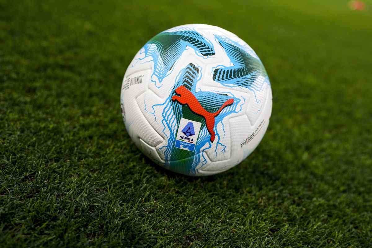 pallone serie A prima di una gara 