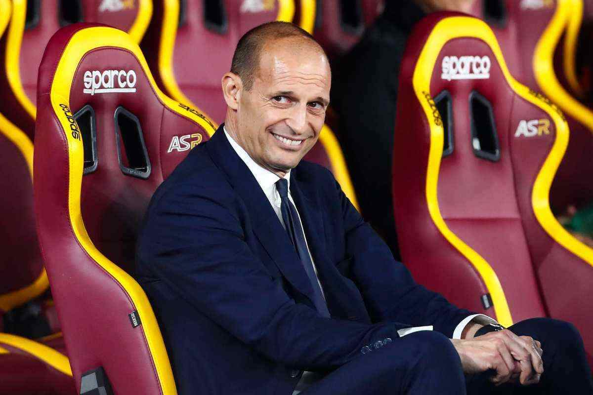 Massimiliano Allegri sulla panchina della Roma
