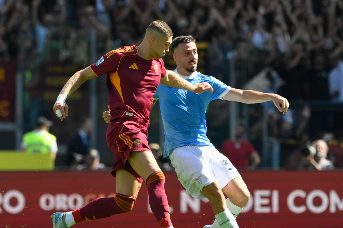Artem Dovbyk in azione contro la Lazio
