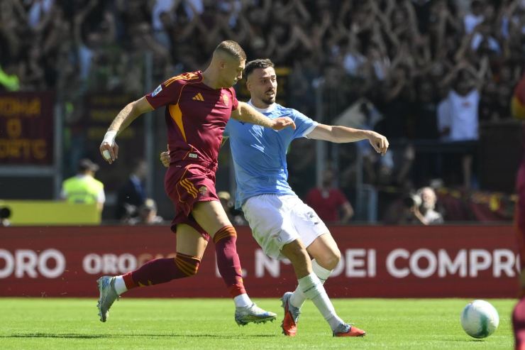 Dovbyk in azione contro la Lazio