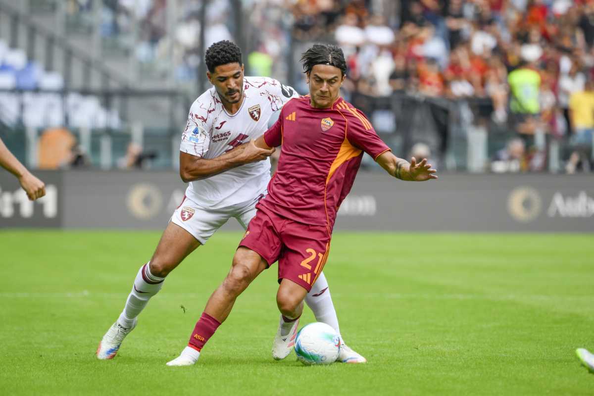 Dybala in azione contro il Torino