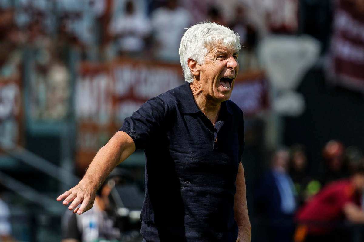 Gasperini infuriato in panchina