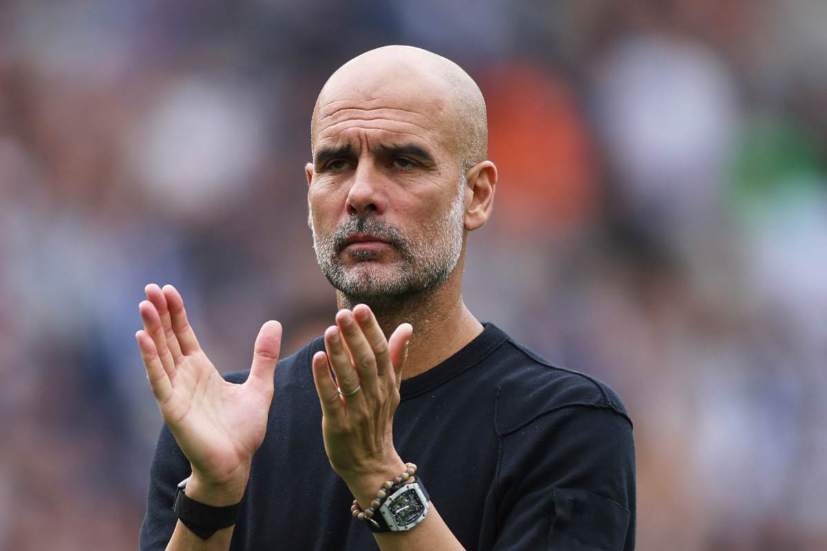 Pep Guardiola, allenatore del Manchester City