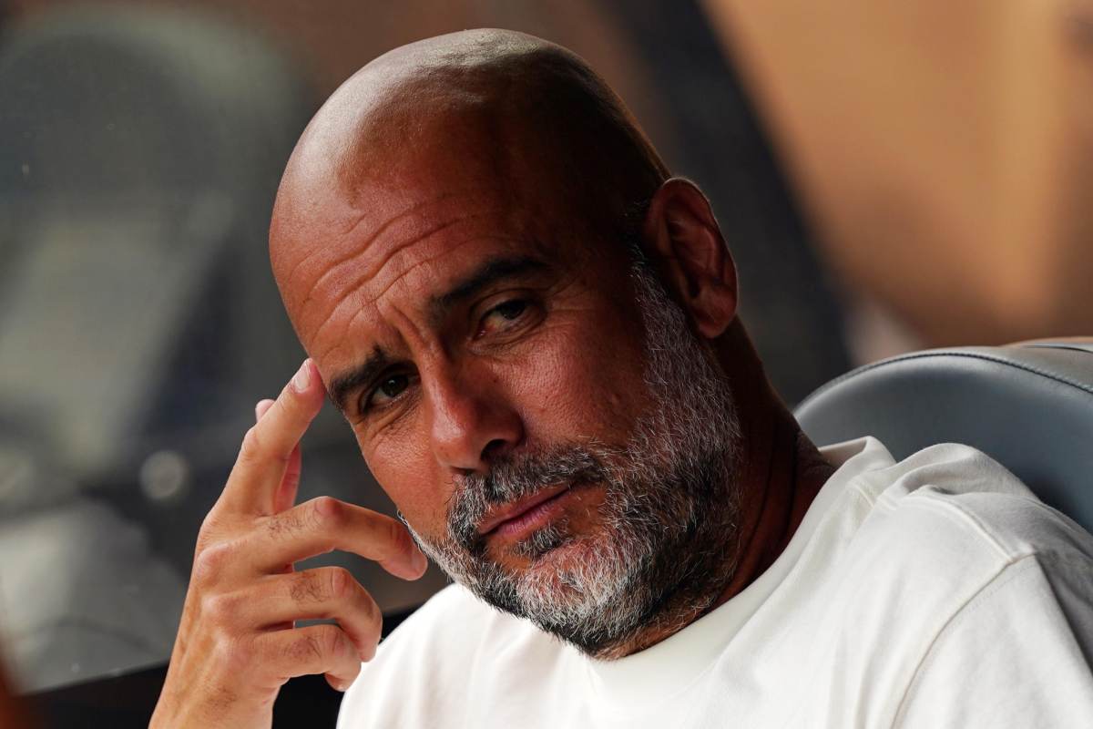 Pep Guardiola in panchina