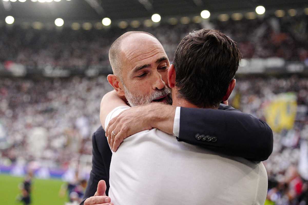 Igor Tudor con Christian Chivu