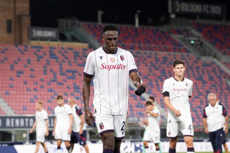 Jhon Lucumí , difensore colombiano del Bologna