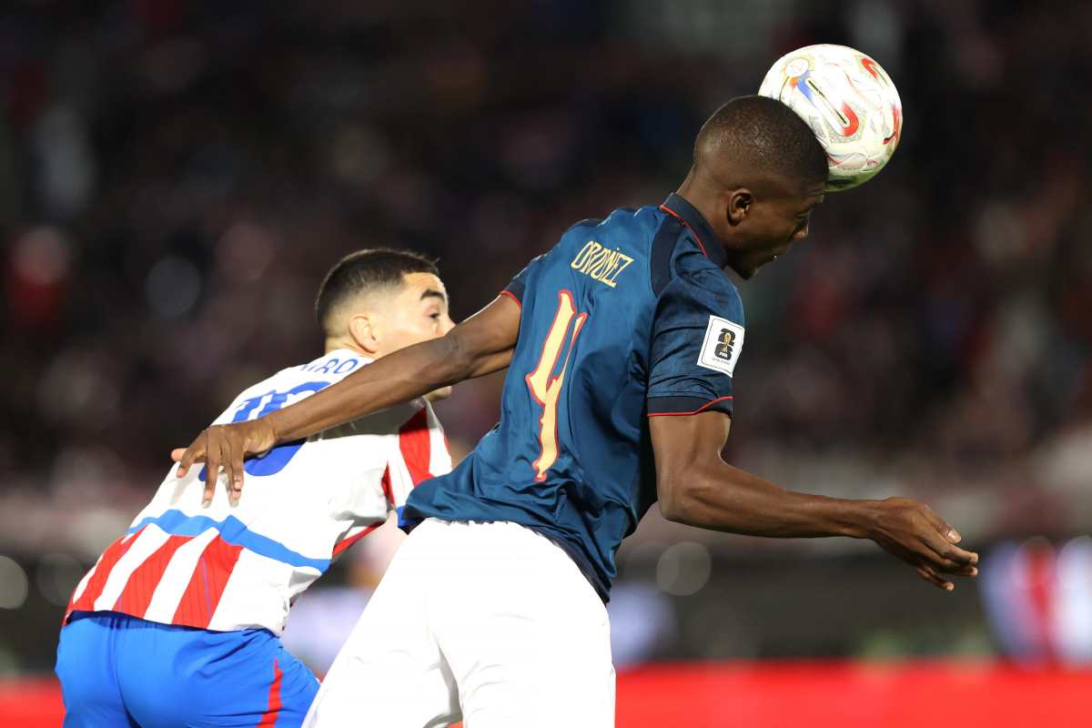 Ordonez con la maglia dell'Ecuador