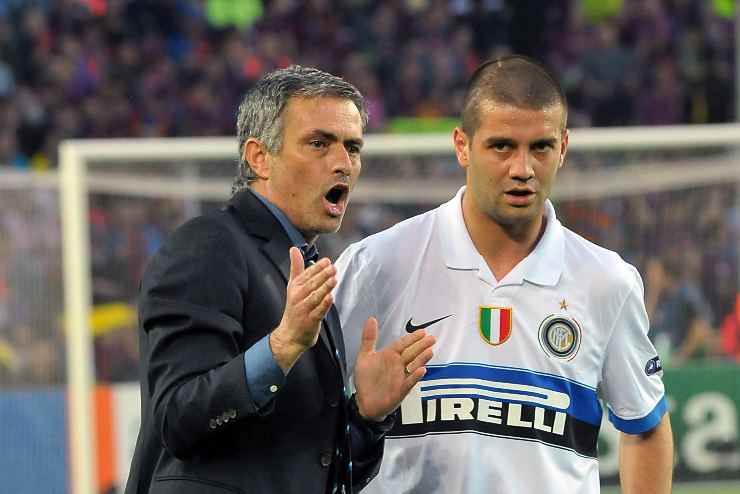 Jose Mourinho e Chivu