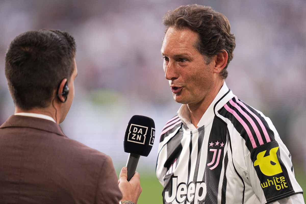 John Elkann nel pre-partita