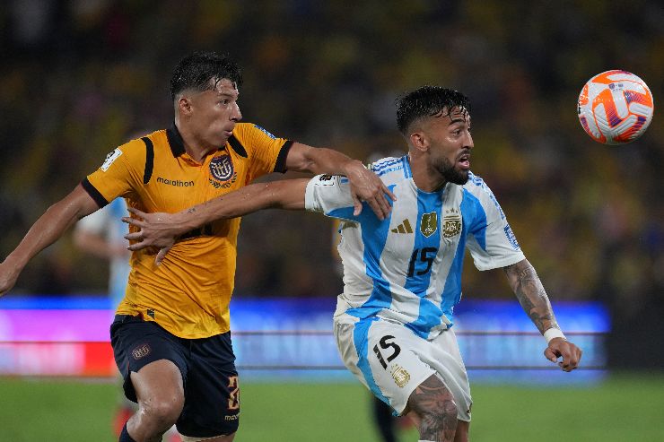 Nico Gonzalez con la maglia dell'Argentina
