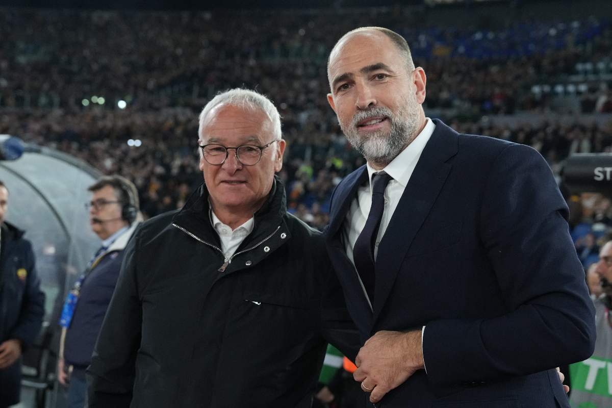 Ranieri e Tudor durante Roma-Juventus