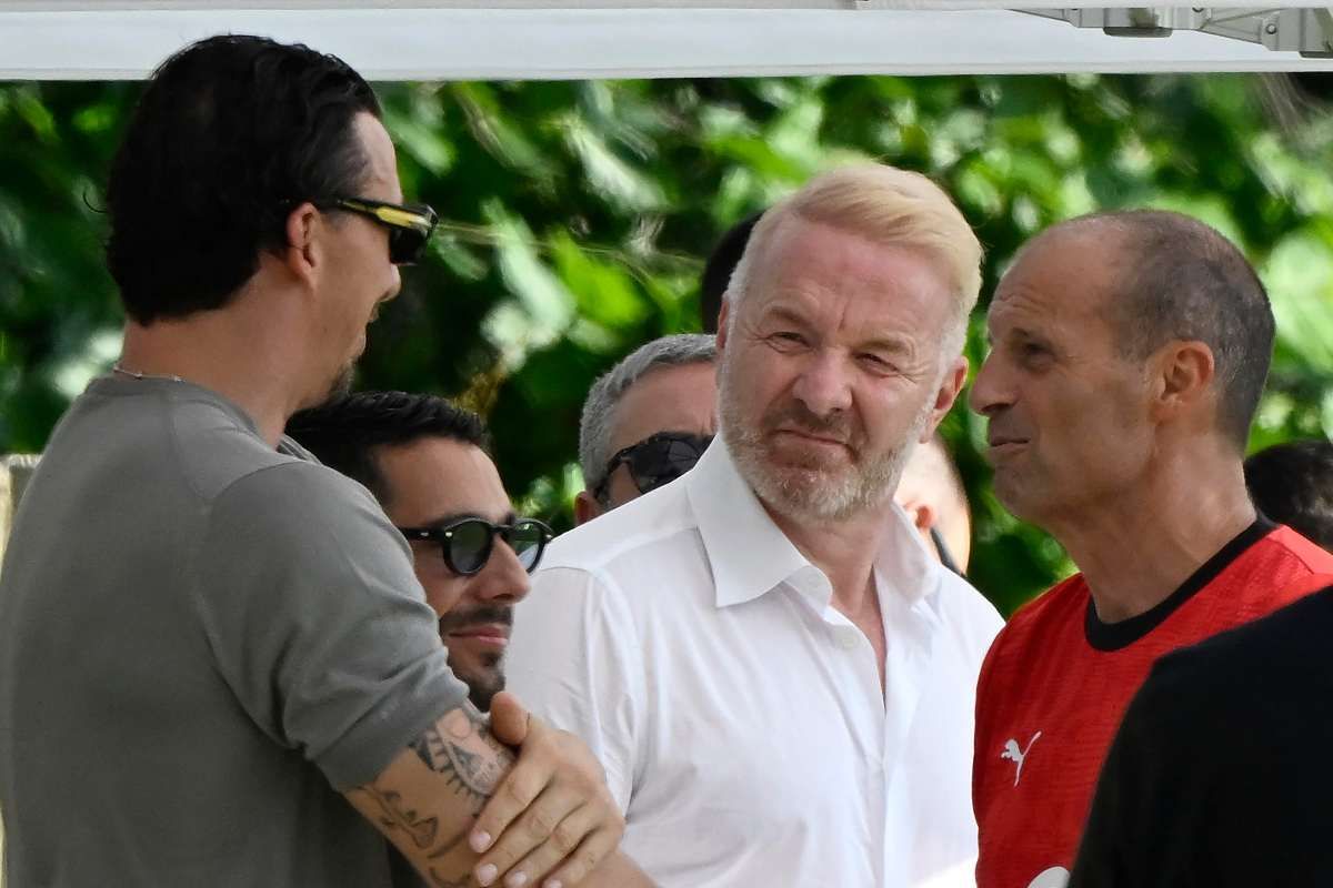 Ibra, Tare e Allegri a colloquio