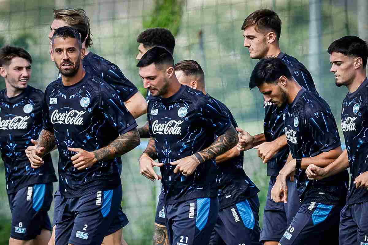 Seduta di allenamento del Napoli