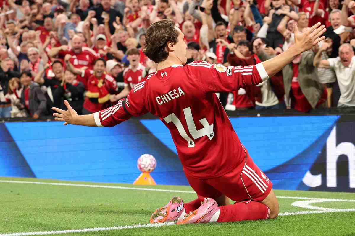 Federico Chiesa esulta dopo un gol
