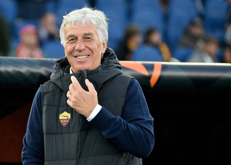 Gasperini sorridente prima dell'inizio della partita