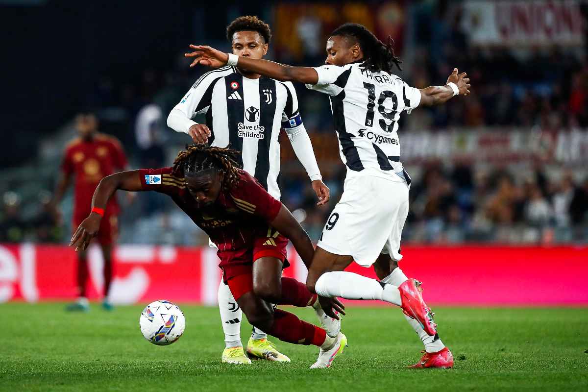Koné in azione in Juventus-Roma
