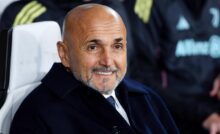 Il sorriso di Luciano Spalletti sulla panchina della Juve