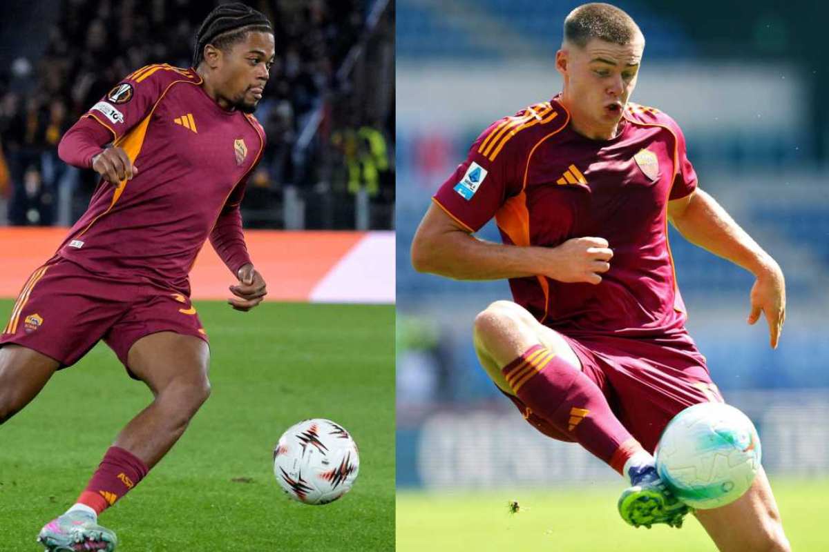 Bailey e Ferguson con la maglia della Roma