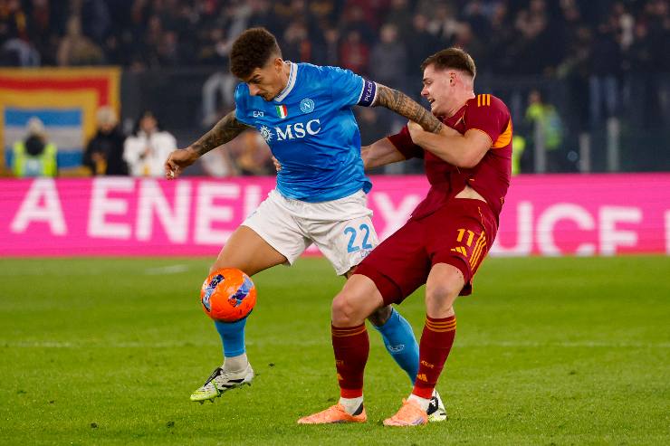 Evan Ferguson in azione contro il Napoli