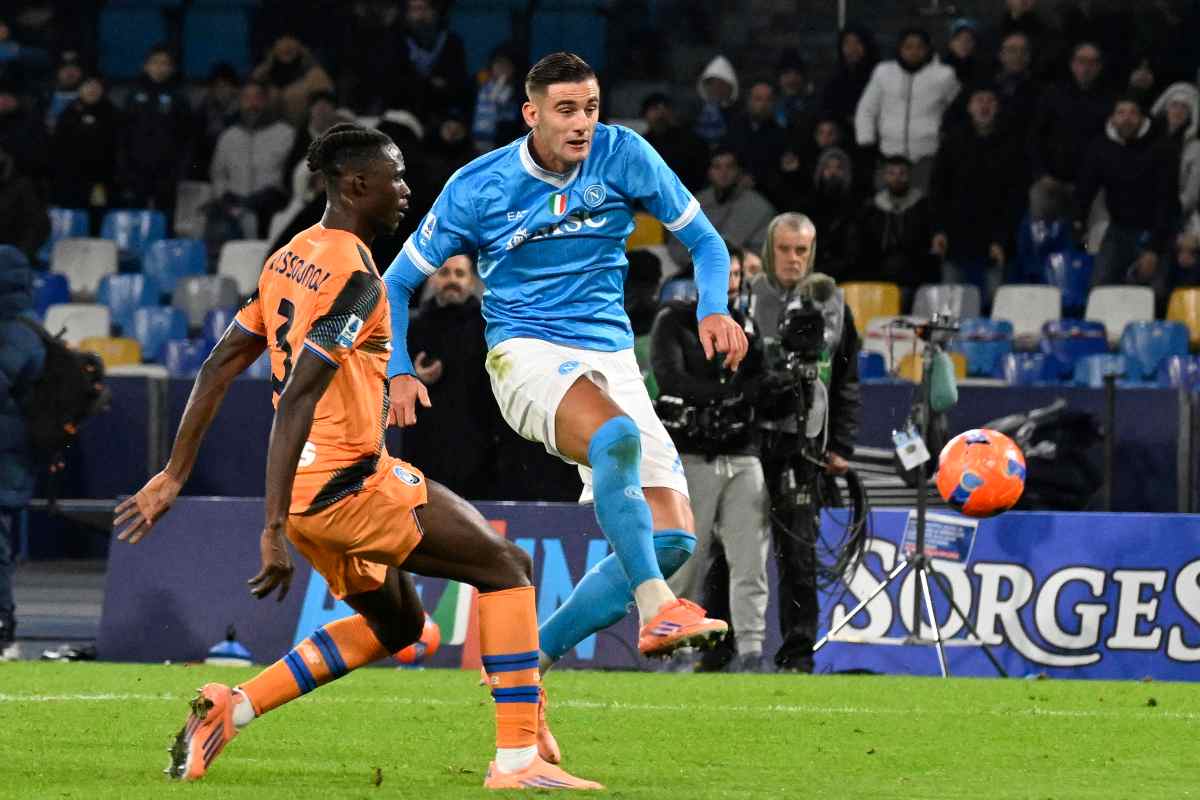 Lucca con la maglia del Napoli