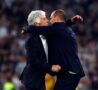 Gasperini e Allegri si salutano a bordo campo