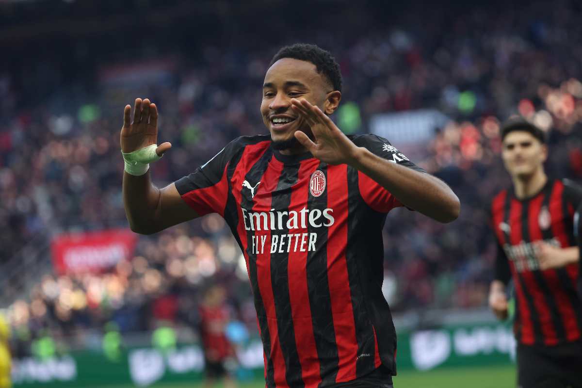 Nkunku esulta dopo un gol