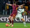Evan Ferguson in azione durante Roma-Sassuolo
