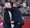 Gasperini e Allegri si abbracciano a fine partita