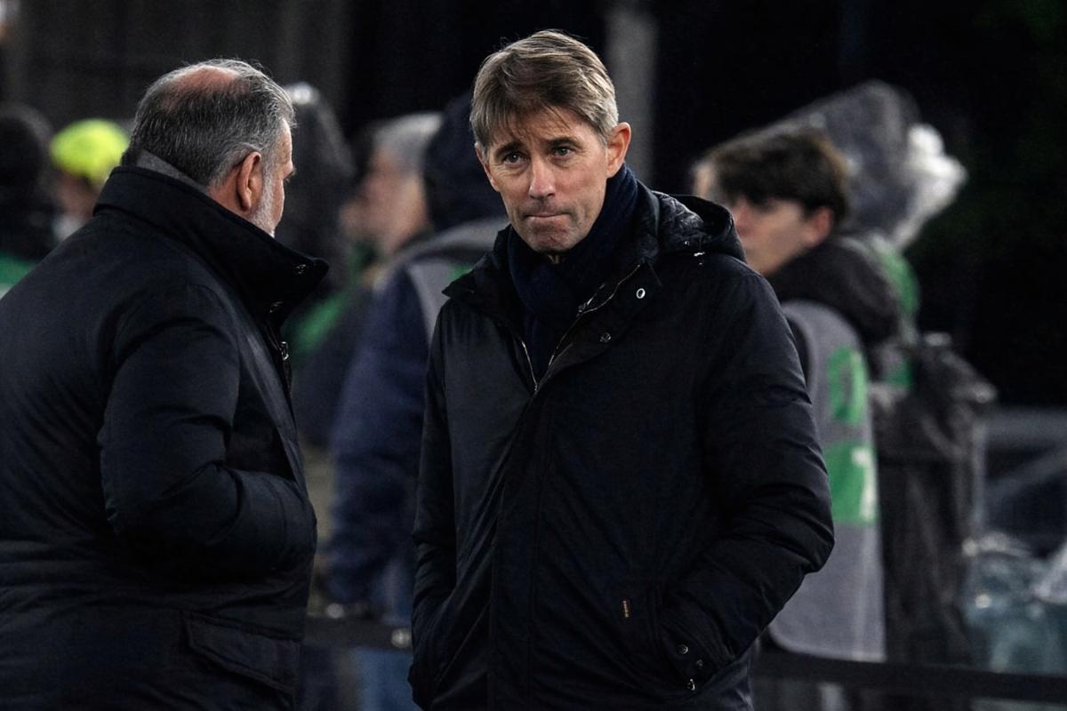 Frederic Massara a bordocampo durante Roma-Milan