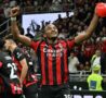 Nkunku festeggia dopo un gol con il Milan