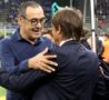 Sarri e Conte si salutano