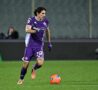 Niccolò Fortini porta palla con la maglia della Fiorentina
