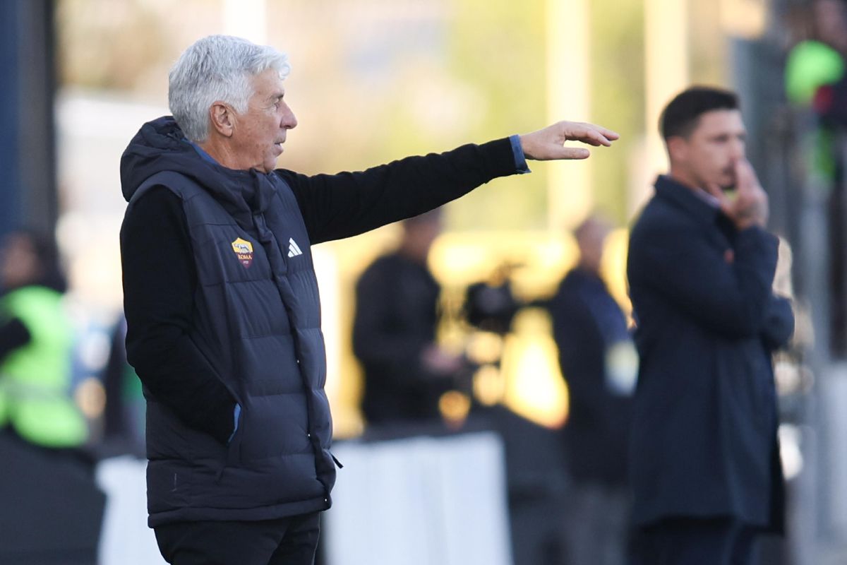 Gasperini e Pisacane durante Cagliari-Roma