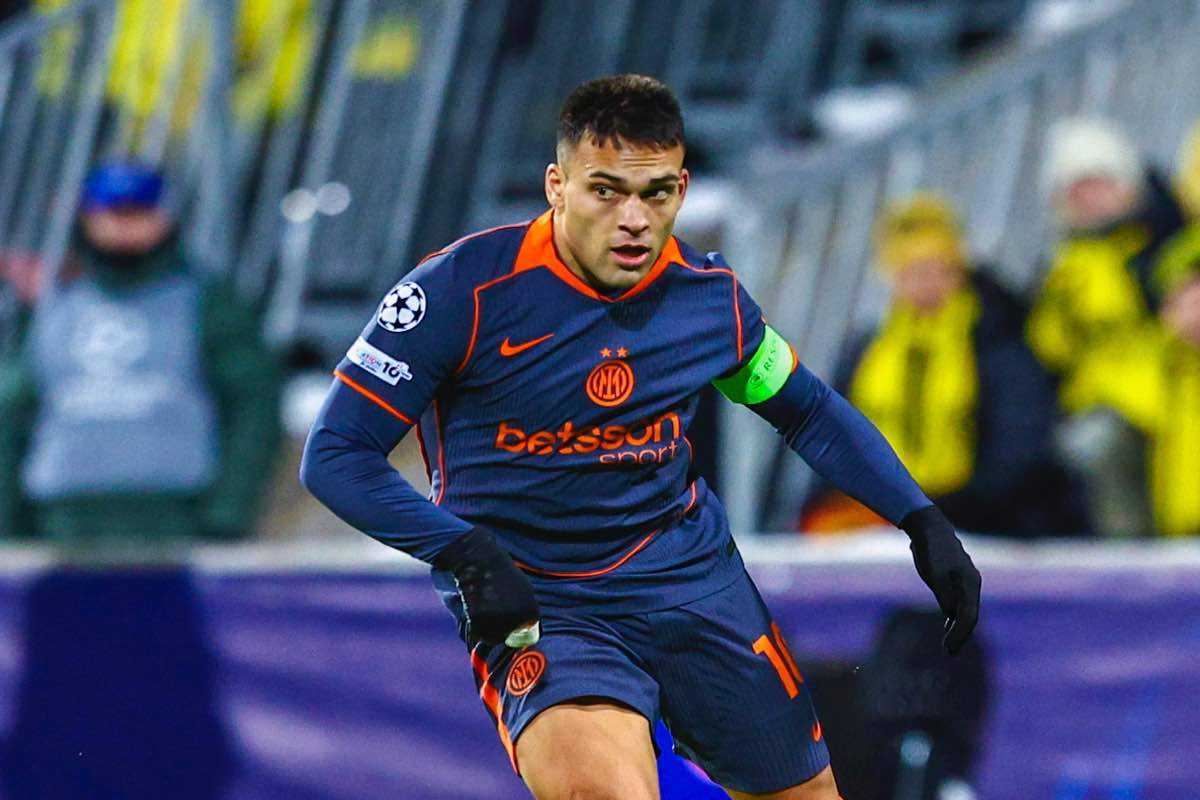 Lautaro Martinez in azione