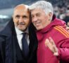 Spalletti e Gasperini si abbracciano