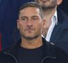 Francesco Totti sugli spalti dell'Olimpico