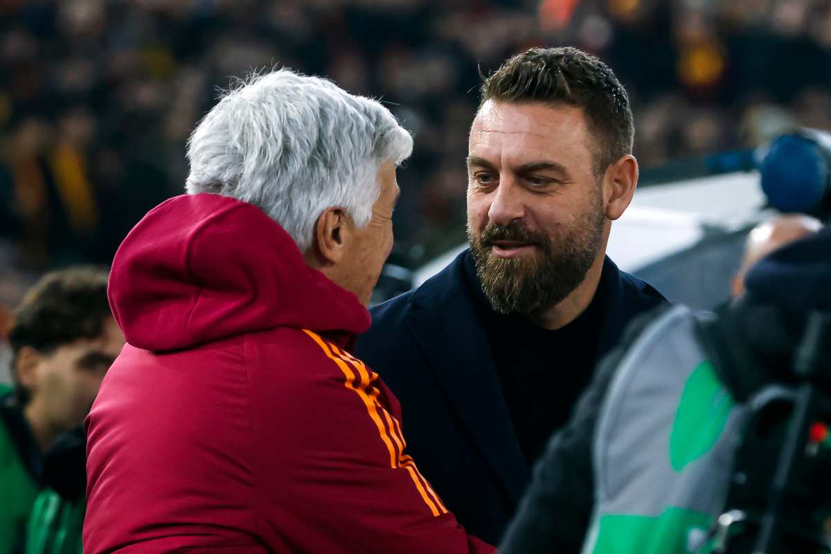 Gasperini e De Rossi si salutano