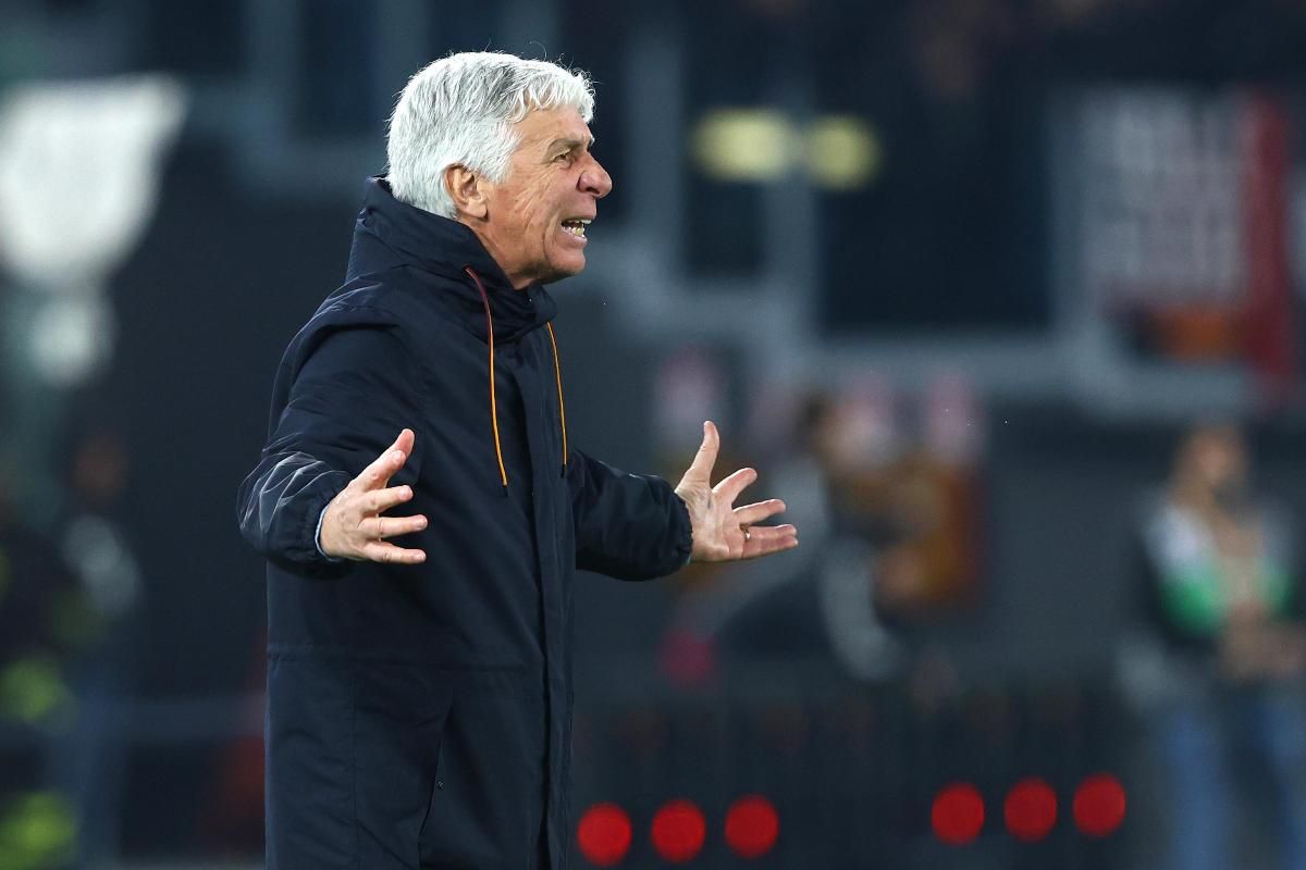 Gian Piero Gasperini si arrabbia in panchina