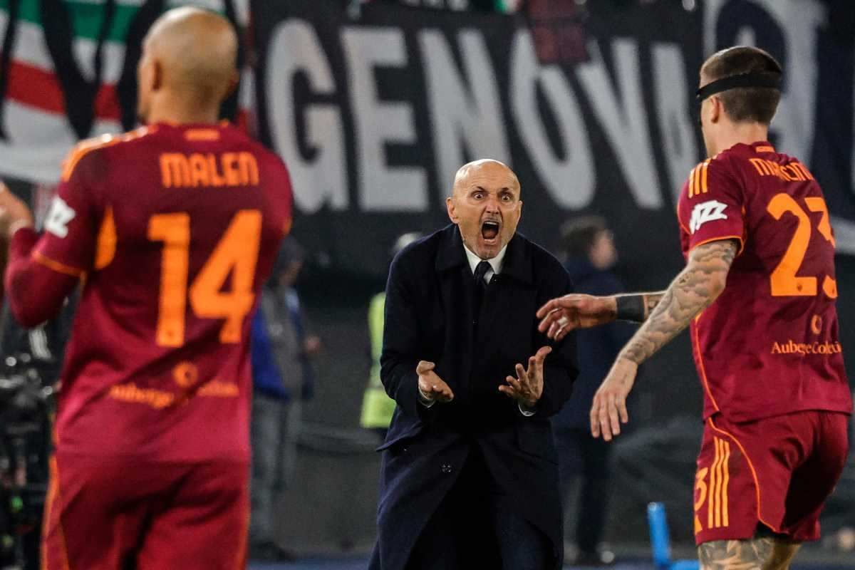 Spalletti furioso durante Roma-Juventus