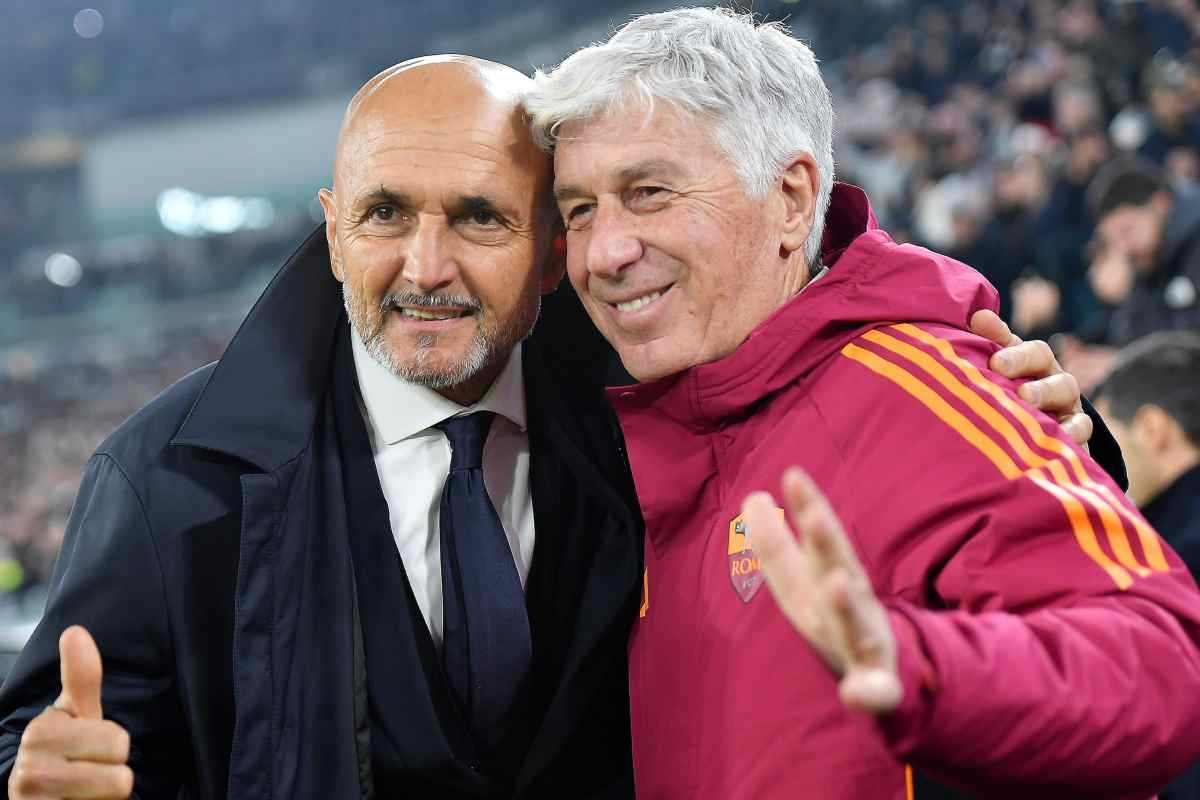 Spalletti e Gasperini sorridenti
