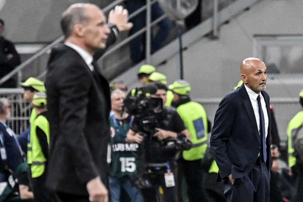 Allegri e Spalletti durante Milan-Juventus