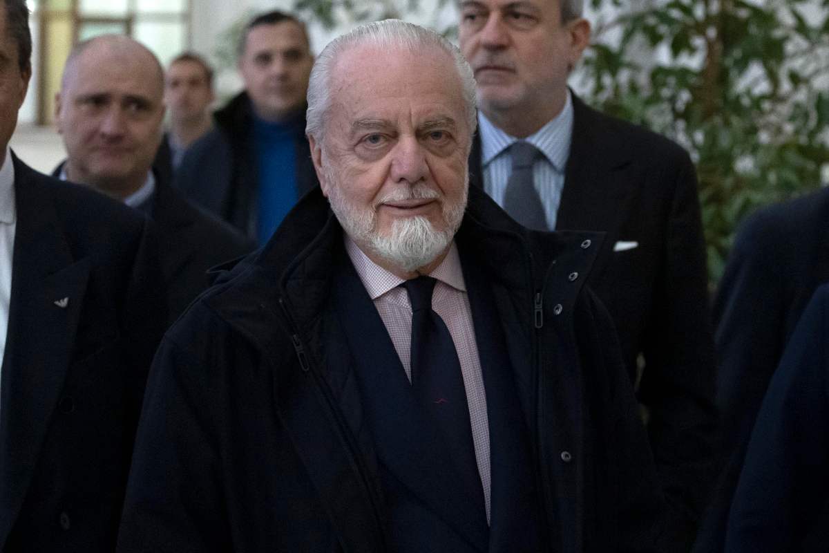 Il presidente del Napoli, Aurelio De Laurentiis