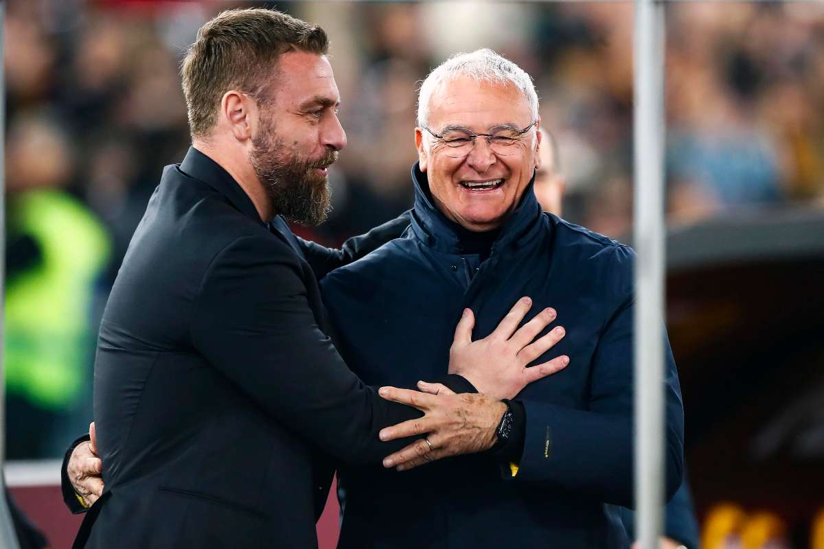 De Rossi e Ranieri si salutano ridendo