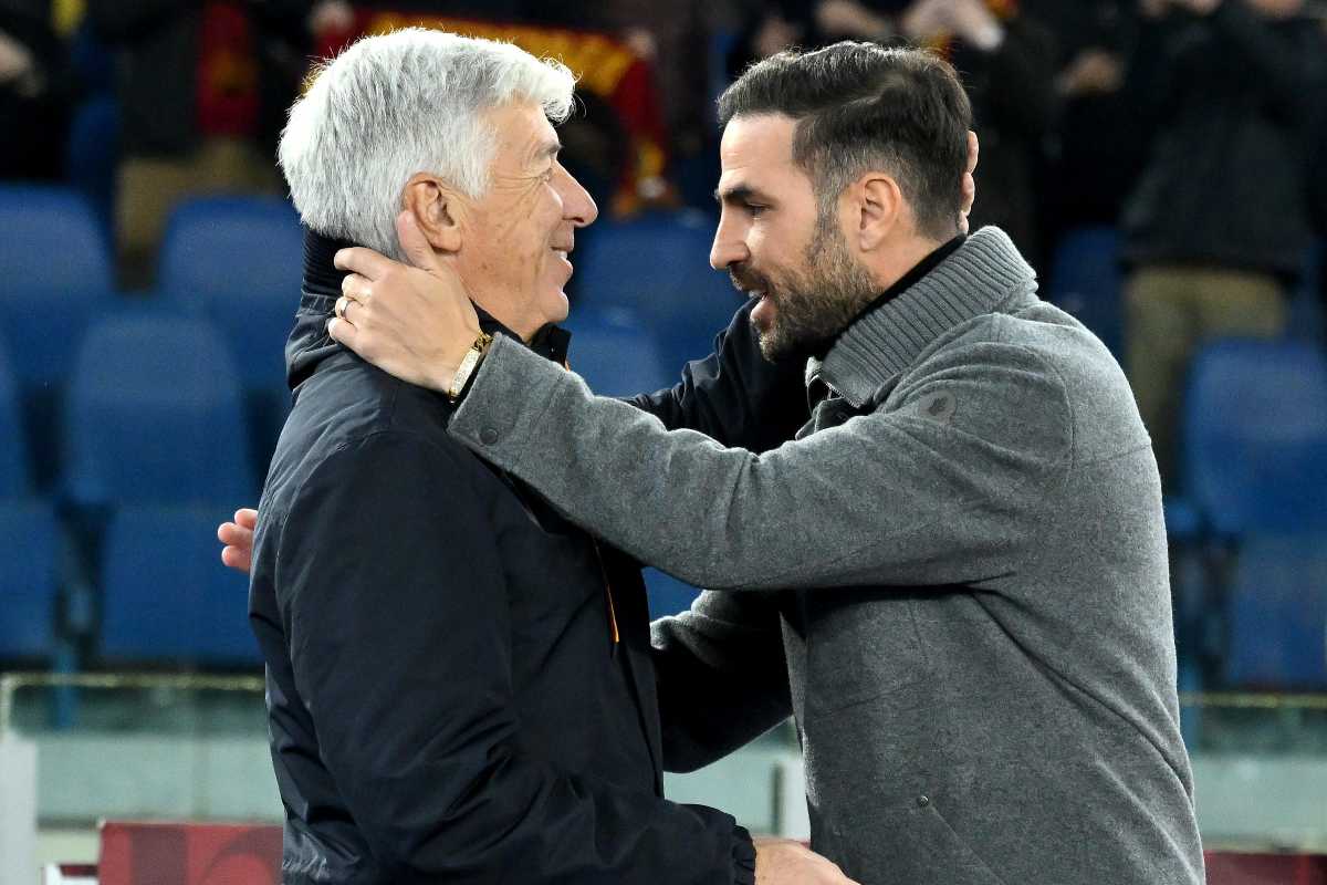 Gasperini e Fabregas si salutano