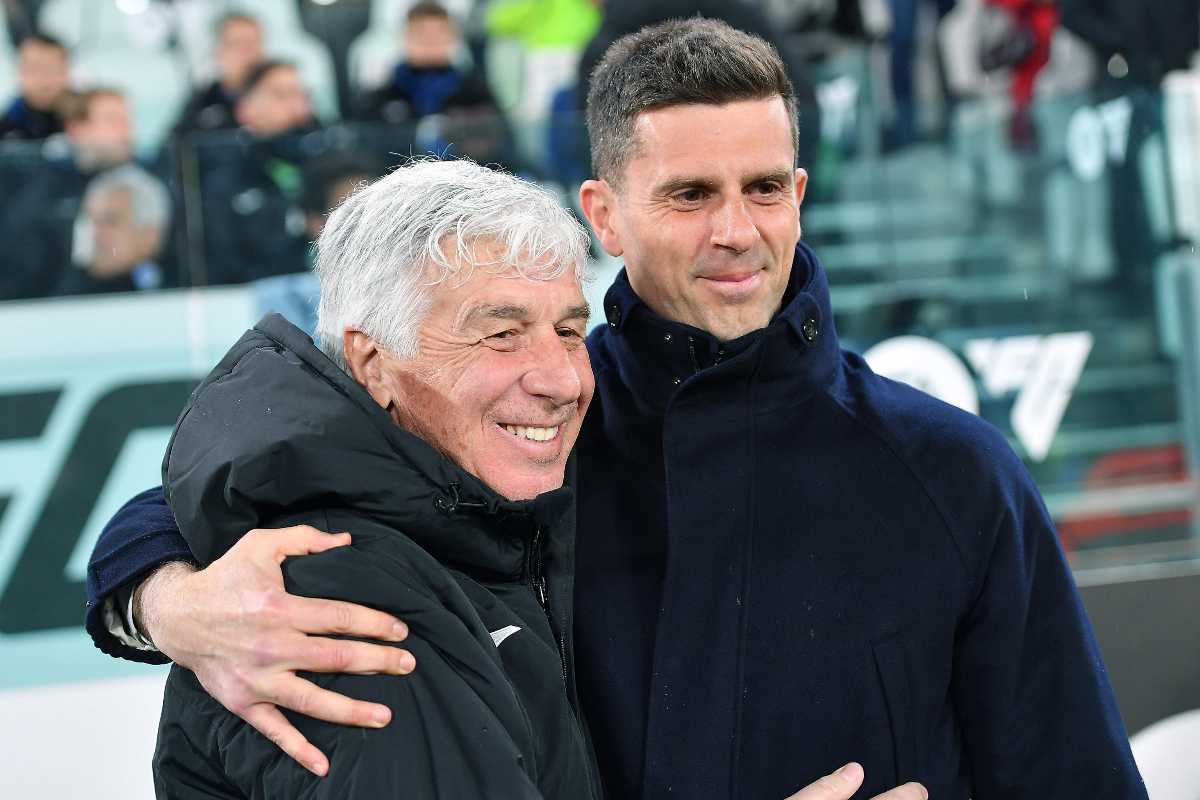 Gasperini e Thiago Motta si salutano