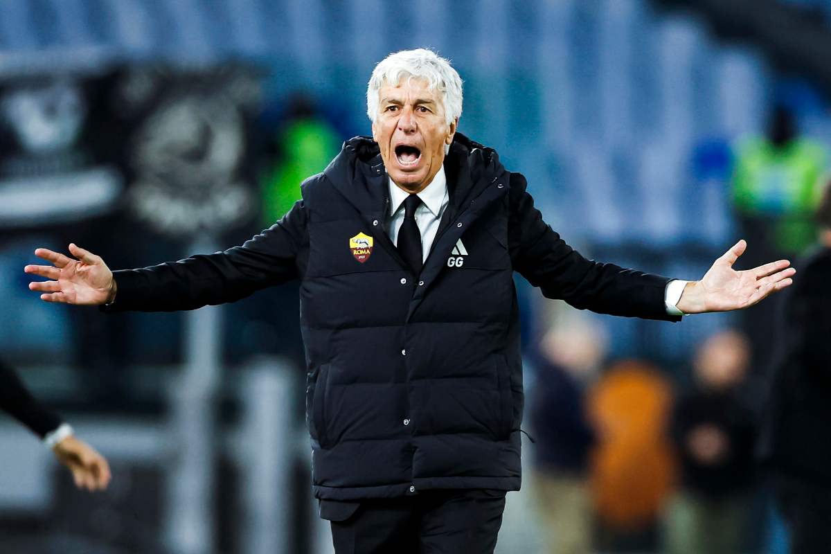 Gian Piero Gasperini s'infuria in panchina