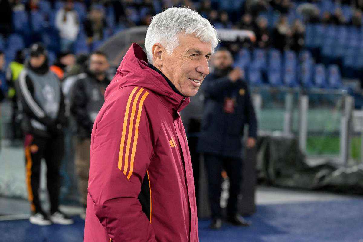 Gian Piero Gasperini ride in panchina