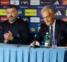 Gattuso e Gravina in conferenza stampa