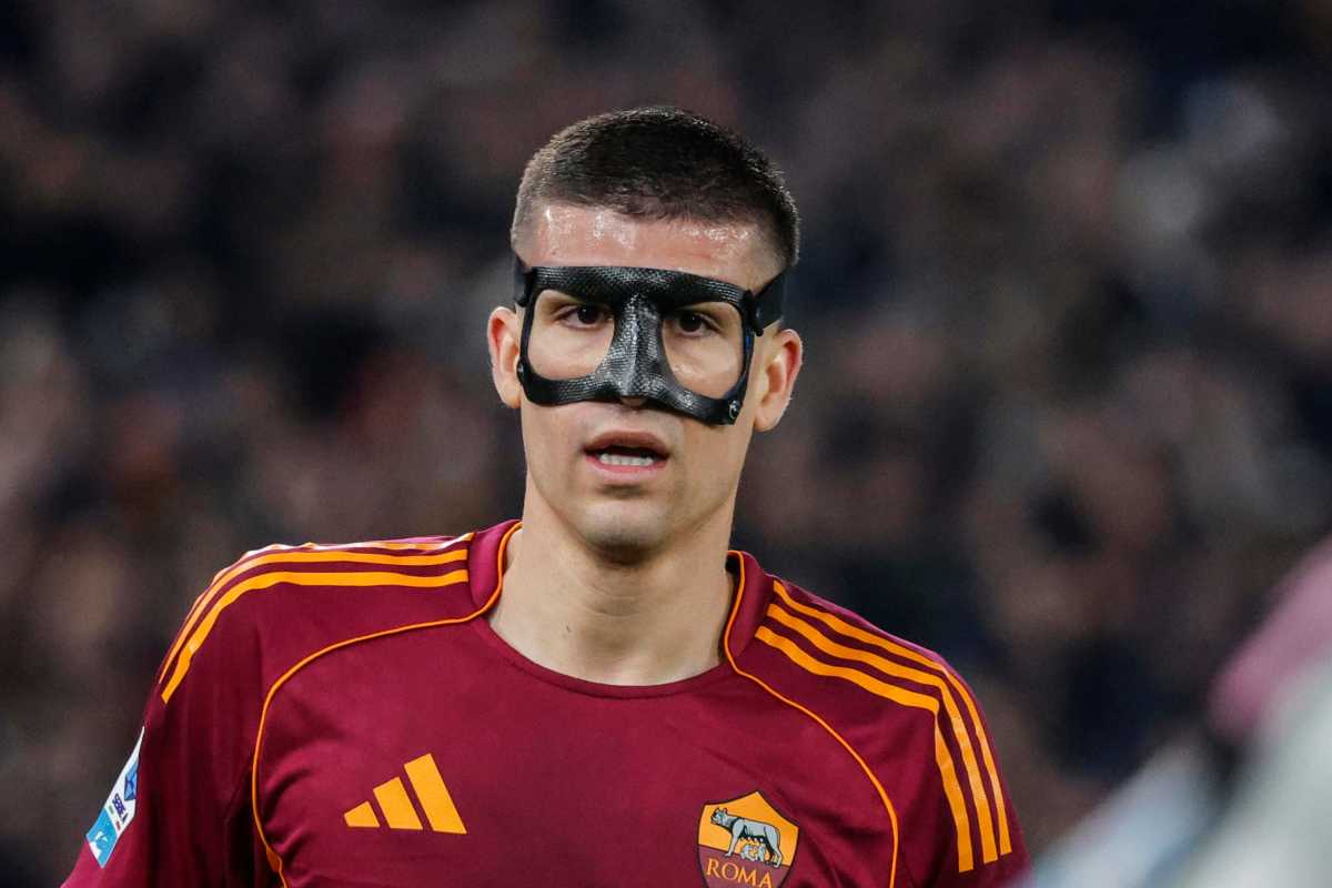 Gianluca Mancini in azione