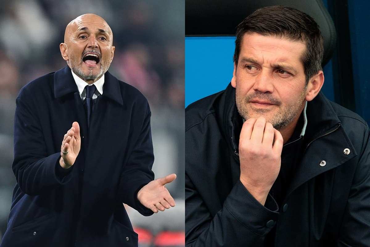 Spalletti e Chivu a bordo campo